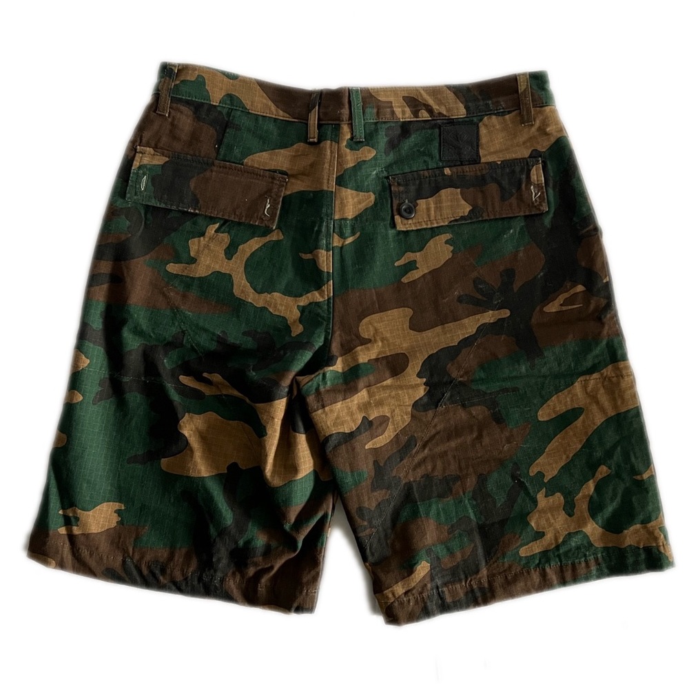 Diamond Supply Co. Woodland Camo Green Brown Black Cargo Shorts - Picture 2 of 6